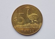 Urugwaj 5 dolarów 2014r.