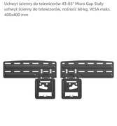 Uchwyt ścienny do telewizora stały 60 kg