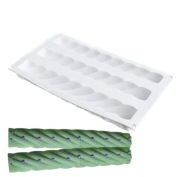 Kształt SKRĘCONYCH DRUTÓW 3wn forma silikon 30*17.5*3.6 do Pieczenia Musów 