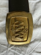 Skórzany Pas Oficerski Marynarki Wojennej (MW) | Vintage PRL