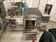 Zestaw ekspres do kawy,pięć konwencjno-mikrofalowy,podgrzewacz parówek