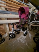 Różowy rowerek dla dziewczynki 