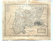 MAPA  OKOLIC  LONDYNU   ESEX   AUTOR  HERMAN  MOLL  - MIEDZIORYT  ORYGINAŁ.