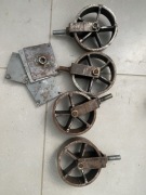 Metalowe kółka do ławy LOFT Handmade Średnica kółek 9 cm