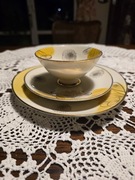 Porcelanowe  trio Winterling Roslau Bavaria filiżanka zestaw 