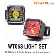 Rowerowa lampka światło Led Smart komplet 