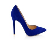 Zamszowe szpilki niebieskie Vices rozm. 36