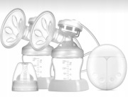 LAKTATOR ELEKTRYCZNY PODWÓJNY DWUFAZOWY ODCIĄGACZ MLEKA 4 POZIOMY 2 w 1