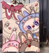 Duży mięciutki koc Labubu rozm 150x200 cm