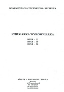 Instrukcja obsługi / DTR / strugarki - wyrówniarki ŻEFAM