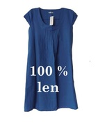 Nowa włoska sukienka 100% len r.42