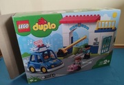 Klocki Lego Duplo posterunek policji , radiowóz, złodziej, areszt  10902