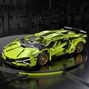 Kolekcjonerski model sportowego auta z klocków