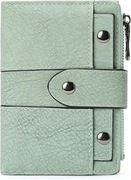 GOIACII Damski składany mały portfel wielofunkcyjny- jasnozielony 