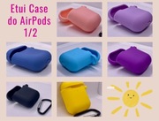 Etui z cienkiego silikonu do AirPods 1/2 Kolory