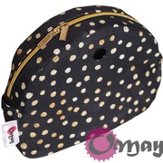 Czarny organizer do Obag MOON LIGHT plamki groszki Złoto ML wkład OMAY