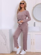 Piżama damska Wygodna długa zestaw set modna 