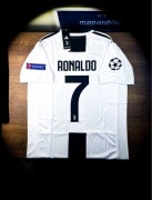 (S) CRISTIANO RONALDO 7 JUVENTUS 2018/19 LIGA MISTRZÓW JERSEY Nowa Koszulka