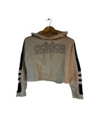 Bluza z kapturem Adidas różowa duże logo S