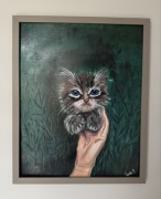 „Mam Cię „ akryl 50x40 ręcznie malowany