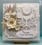 Kartka na Komunię Świętą, Pamiątka I Komunii, personalizowana w pudełku