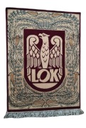 Gadżet PRL Dywan LIGA OBRONY KRAJU LOK/MO/Milicja/