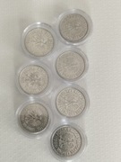 Monety 1zł. lata 1982 - 1988 komplet 