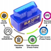 Tester Skaner Diagnostyczny OBD2 ELM327 Mini V2.1 Check Engine Live Data