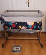 Lionelo Leonie - łóżeczko dziecięce 3w1 Blue Navy