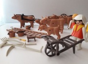 Playmobil zwierzęta wóz krowy figurki i inne vintage