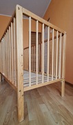 Łóżeczko dziecięce drewniane 60x120