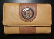 Duży żółty portfel damski GAMAYA, eko-skóra