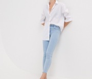 spodnie sinsay YX165-50J skinny mid waist r.36
