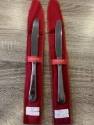  Noże Robbe & Berking Spaten srebro 925 komplet 2 szt