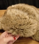 Czapka pilotka z sztucznego futerka