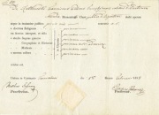 1838r, Świadectwo Gimnazjum Tarnowskie, F.Rutkowski - unikat