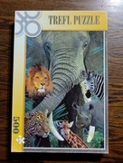 Puzzle 500 elementów Trefl - Zwierzęta Afryki nr 37021