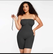 Body wyszczuplające - modelujące sylwetkę bezszwowe kolor czarny  roz.L