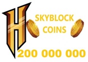 MINECRAFT HYPIXEL SKYBLOCK 200mln COIN MONETY
