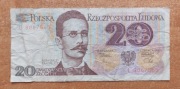 Banknot 20 zł z 1982r, Seria L