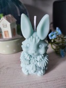 Króliczek wielkanocny - świeczka sojowa ręcznie robiona