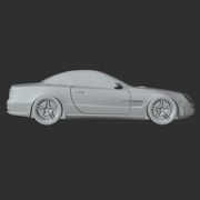 Dekoracja ścienna Mercedes-Benz SL65 AMG V12 3D