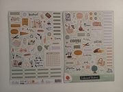 Naklejki planer scrapbooking DecoTime 2 szt. arkusze A4 - plan zielony