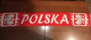 Szal Kibica POLSKA – Klasyczny Szalik Reprezentacji, Biało-Czerwony