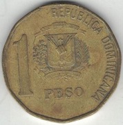 Dominikana 1 peso 1993 - 25 mm nr 2