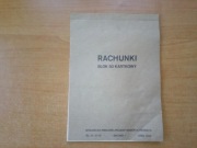Blok rachunkowy rachunki 50 kartek zeszyt bloczek PRL Poligraf