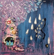 Ręcznie malowany OBRAZ-INSTALACJA dla dzieci