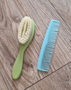 szczotka grzebień do włosów dla niemowlaka zestaw