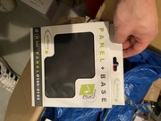 Airroxy panel base szklany czarny mat