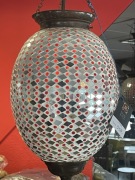 Lampa wiszącą kolorowa orientalna